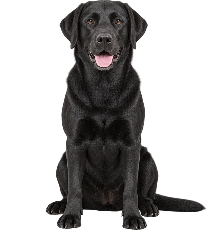 Siyah Labrador köpek