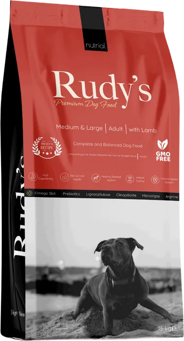Rudy's Orta & Büyük Irk Yetişkin Köpek maması 15 kg
